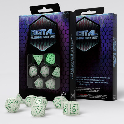 Digital - Set de dés - Glowing Dice - Qworkshop