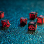 Cyberpunk  - Set de dés - Rouge Essentiel - Qworkshop