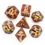 Dés Oeil du Démon - Marron - Udixi
