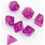Dés Acylic Glitter - Rose Rouge - Udixi
