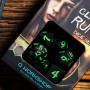 Classic Runic- Set de dés - Noir - Vert - Qworkshop