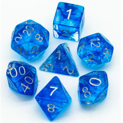 Dés Swirl Shimmer - Bleu - Udixi