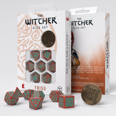 The Witcher  - Set de dés - Triss. Merigold the Fearless - Qworkshop