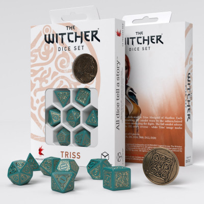 The Witcher  - Set de dés - Triss. The Beautiful Healer - Qworkshop