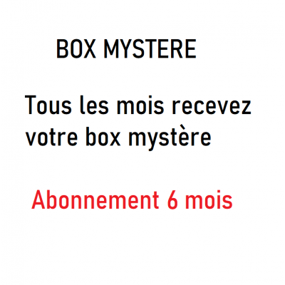 Abonnement 6 mois envoi mystère