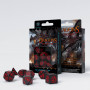 Dragons - Set de dés - Onyx - Noir - Rouge - Qworkshop