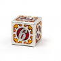 Gearwheel Metal Dice Set  - Orange - Rouge -  Udixi