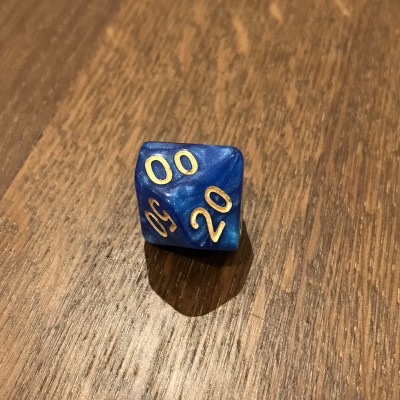 Dé 10 faces - pourcentage - Impact Miniatures