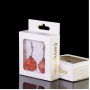 Boucle d oreilles - D20 - Rouge - Orange - Udixi