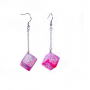 Boucle d oreilles - D6 - Pourpre- - Rouge  - Udixi