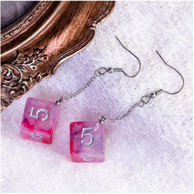 Boucle d oreilles - D6 - Pourpre- - Rouge  - Udixi