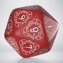 Level Counter - D20 - Rouge - Blanc - Qworkshop