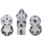 Mini Dice - Set 7 dés - Transparent - Noir - Fluo - HD
