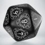 Level Counter - D20 - Noir - Blanc - Qworkshop