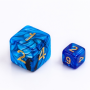 Mini Dice - Pearl - Bleu - Doré - HD