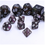 Mini Dice - Set 7 dés - Irisé - Pourpre - Blanc  - HD