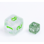Mini Dice - Glitter - Vert - Blanc - HD