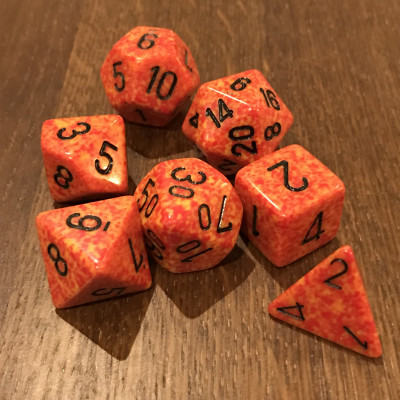 Chessex - Speckled - Fire - Set 7 dés - CHX25303