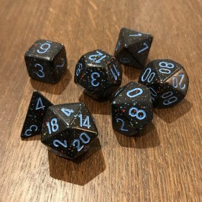 Chessex - Speckled - Blue Stars - Set 7 dés - CHX25338