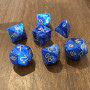 Chessex - Signature - Vortex - Bleu - Set 7 dés - CHX 27436