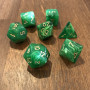 Chessex - Signature - Vortex - Vert  - Set 7 dés - CHX 27435