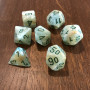 Chessex - Signature - Marble - Vert - Set 7 dés - CHX 27409