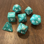 Chessex - Signature - Marble - Oxi Cuivre - Set 7 dés - CHX 27403