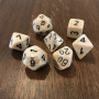 Chessex - Signature - Marble - Ivoire - Set 7 dés - CHX 27402