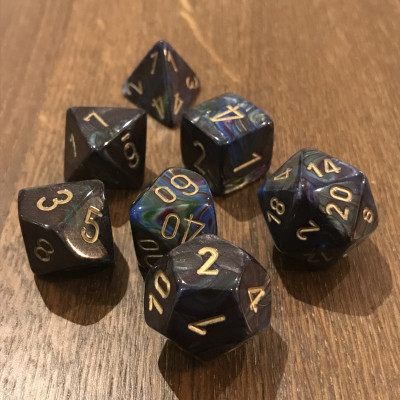 Chessex - Signature - Lustrous - Ombre - Set 7 dés - CHX 27499