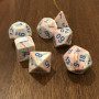 Chessex - Signature - Festive  - Pop Art - Set 7 dés - CHX 27544