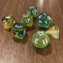 Chessex - Signature - Nebula  - Spring / Printemps  - Luminary - Set 7 dés - CHX 27555