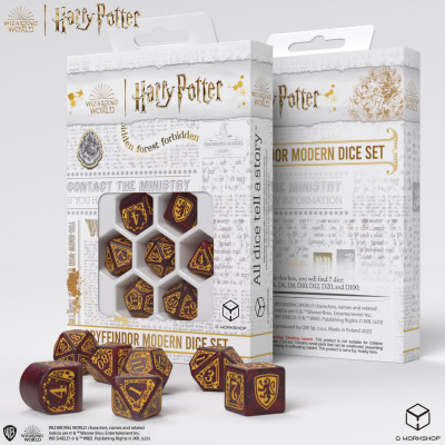 Harry potter - Set de dés - Gryffindor - Rouge