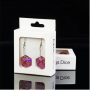 Boucle d oreilles - D20 - Translucide - Pourpre - Udixi