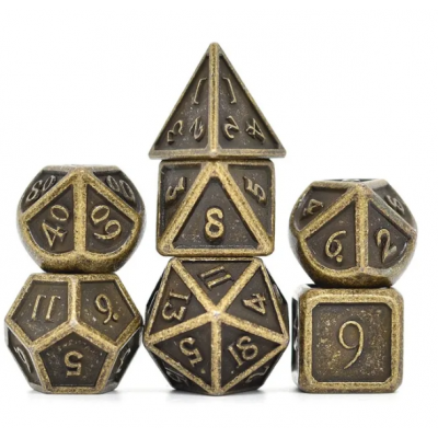 Barrel Ancient Metal Set  - Enamel - Bronze -  Udixi