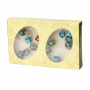 Double Savons Senteur Citron avec Double Set de mini dés  - Bleu - Marron - Udixi