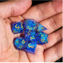 Precision - Fait Main  - Mini dé - Candy Paper - Bleu - Udixi