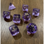 Chessex - Translucide - Lavender - Doré - Set 7 dés - CHX 30059