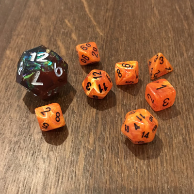 Chessex - Mini Vortex - Orange - Noir  - CHX 20433