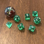 Chessex - Mini Translucide - Vert - Blanc - CHX 20375