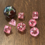 Chessex - Mini Translucide - Rose - Blanc - CHX 20384