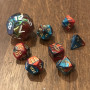 Chessex - Mini Gemini - Rouge - Sarcelle - Doré - CHX 20662