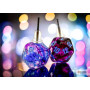 Boucle d'oreilles - Clou - Mini D20 - Nebula - Nocturnal - Chessex