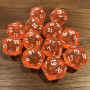 Dés Gem - D20 - Orange - Blanc - HD