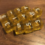 Dés Gem - D6 - Jaune - Blanc - HD