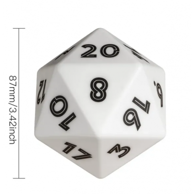 Led D20 86mm Dice Rechargeable