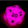 Led D20 86mm Dice Rechargeable