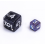 Mini Dice - D4 - Irisé - Bleu - Blanc  - HD