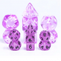 Mini Dice - Set 7 dés - Pourpre - Fluo - HD