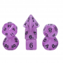 Mini Dice - Set 7 dés - Pourpre - Fluo - HD