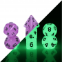 Mini Dice - Set 7 dés - Pourpre - Fluo - HD
